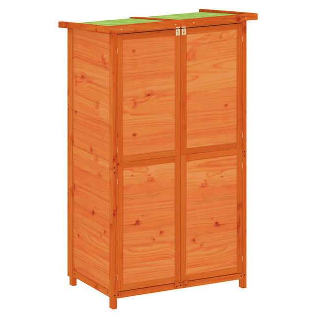 redskabsskur til haven 83x57x140 cm massivt fyrretræ