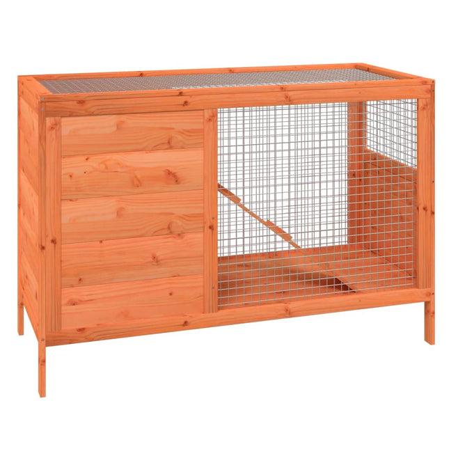 kaninbur 103x44x69,5 cm massivt fyrretræ brun