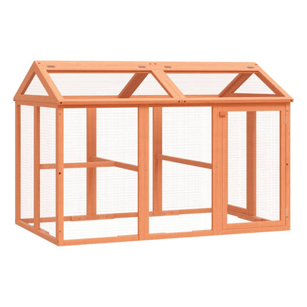 løbegård 141x94x104 cm massivt fyrretræ brun