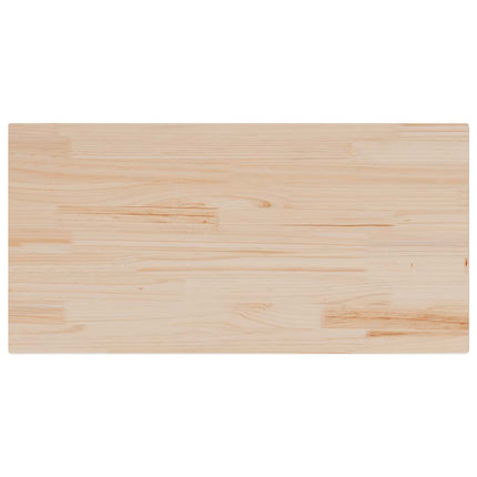 bordplade 100x50x2,5 cm rektangulær massivt fyrretræ