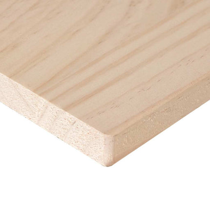 bordplade 100x50x2,5 cm rektangulær massivt fyrretræ