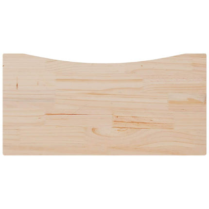 skrivebordsplade 80x40x2,5 cm massivt fyrretræ