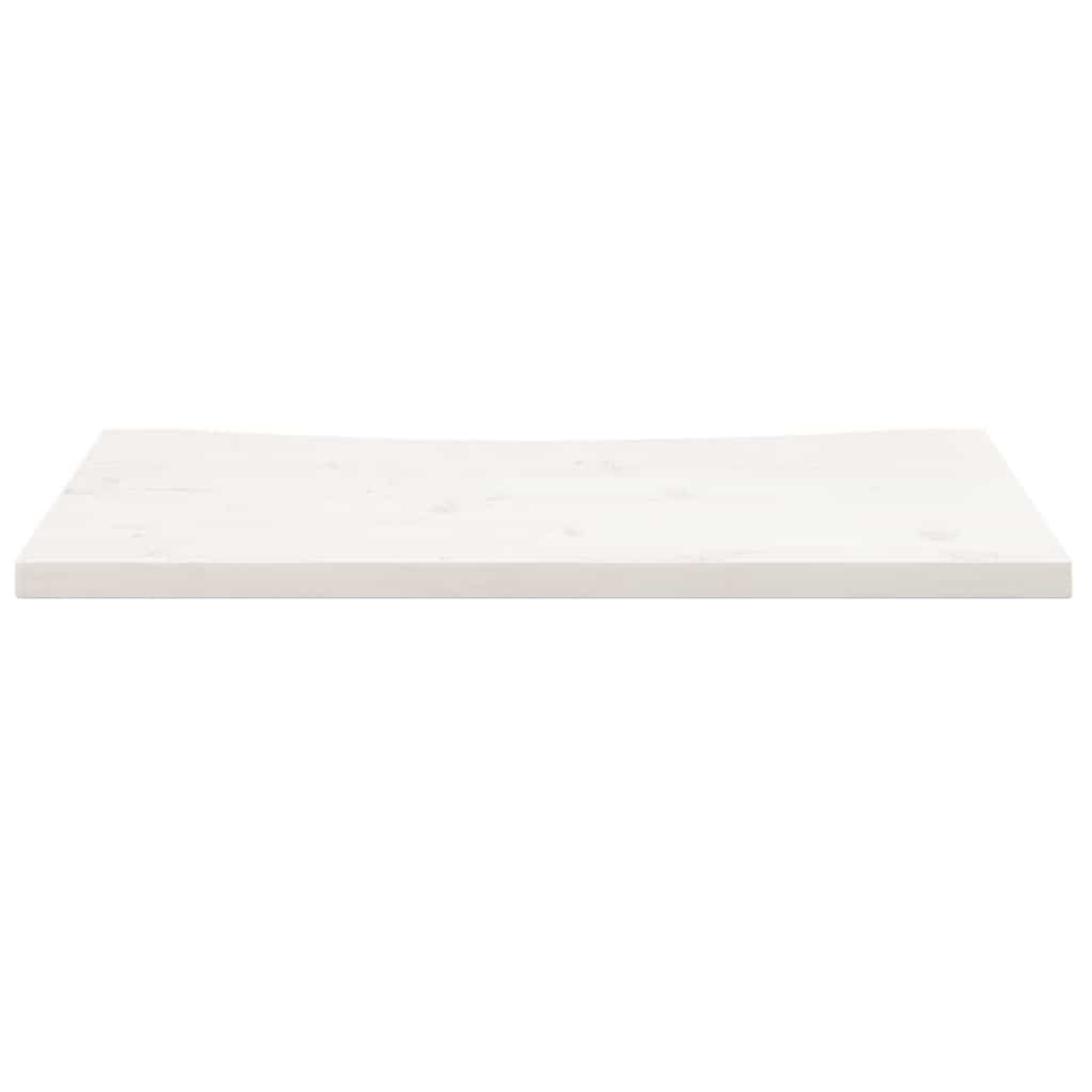 skrivebordsplade 80x40x2,5 cm massivt fyrretræ hvid