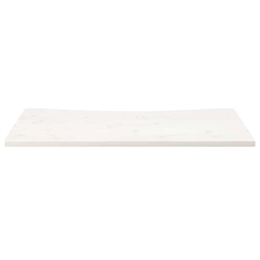 skrivebordsplade 100x50x2,5 cm massivt fyrretræ hvid