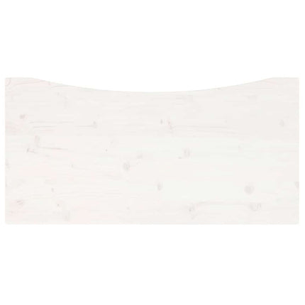 skrivebordsplade 100x50x2,5 cm massivt fyrretræ hvid