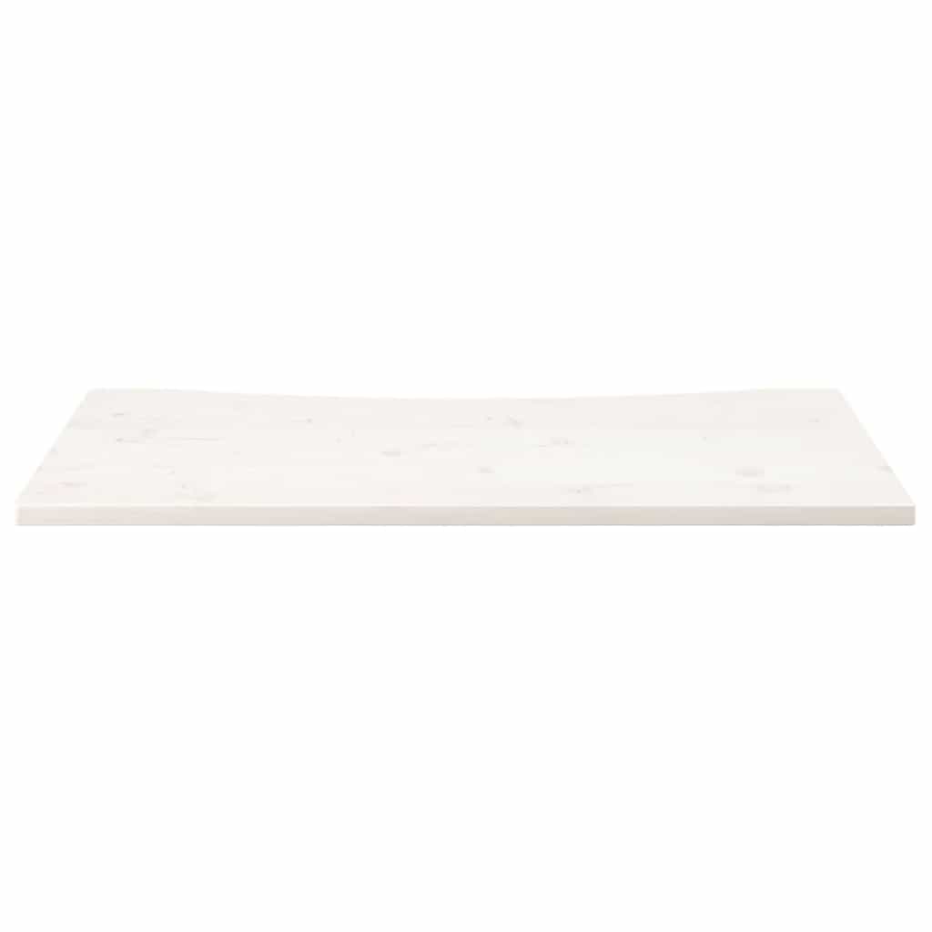 skrivebordsplade 110x55x2,5 cm massivt fyrretræ hvid