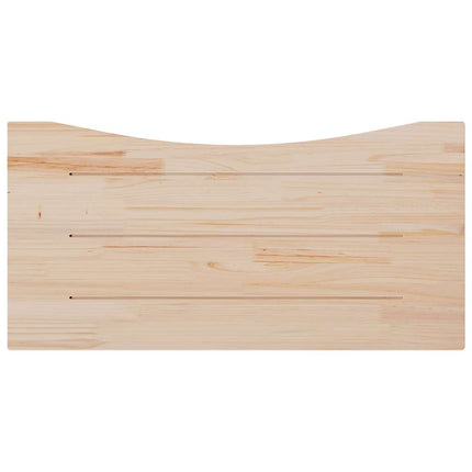 skrivebordsplade 110x55x2,5 cm massivt fyrretræ hvid