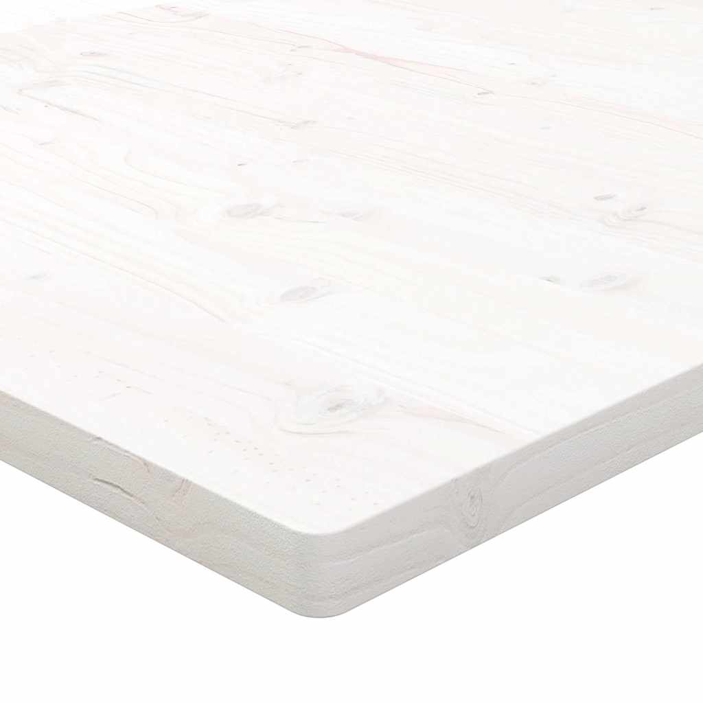 skrivebordsplade 110x55x2,5 cm massivt fyrretræ hvid