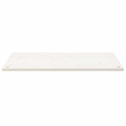 skrivebordsplade 100x50x2,5 cm massivt fyrretræ hvid