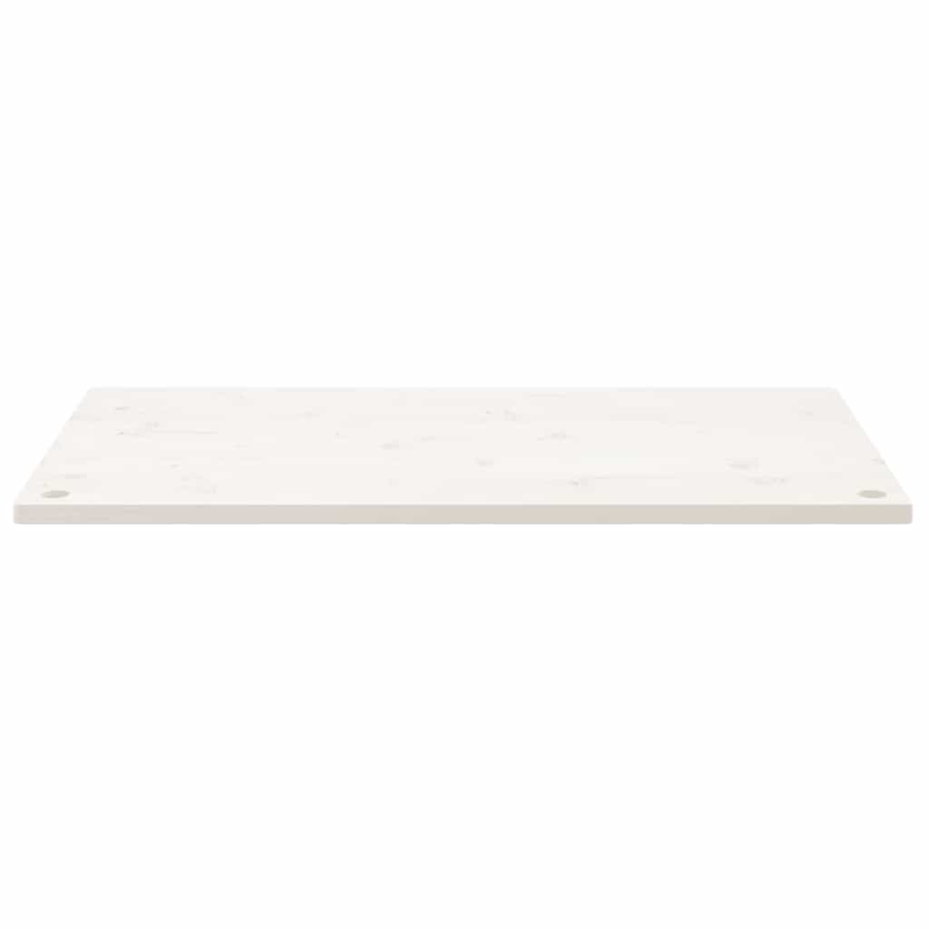 skrivebordsplade 100x60x2,5 cm massivt fyrretræ hvid