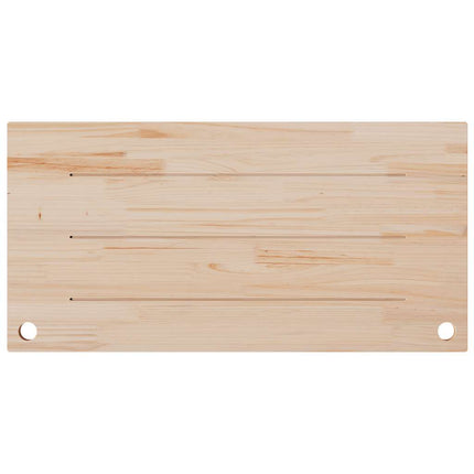 skrivebordsplade 100x60x2,5 cm massivt fyrretræ hvid