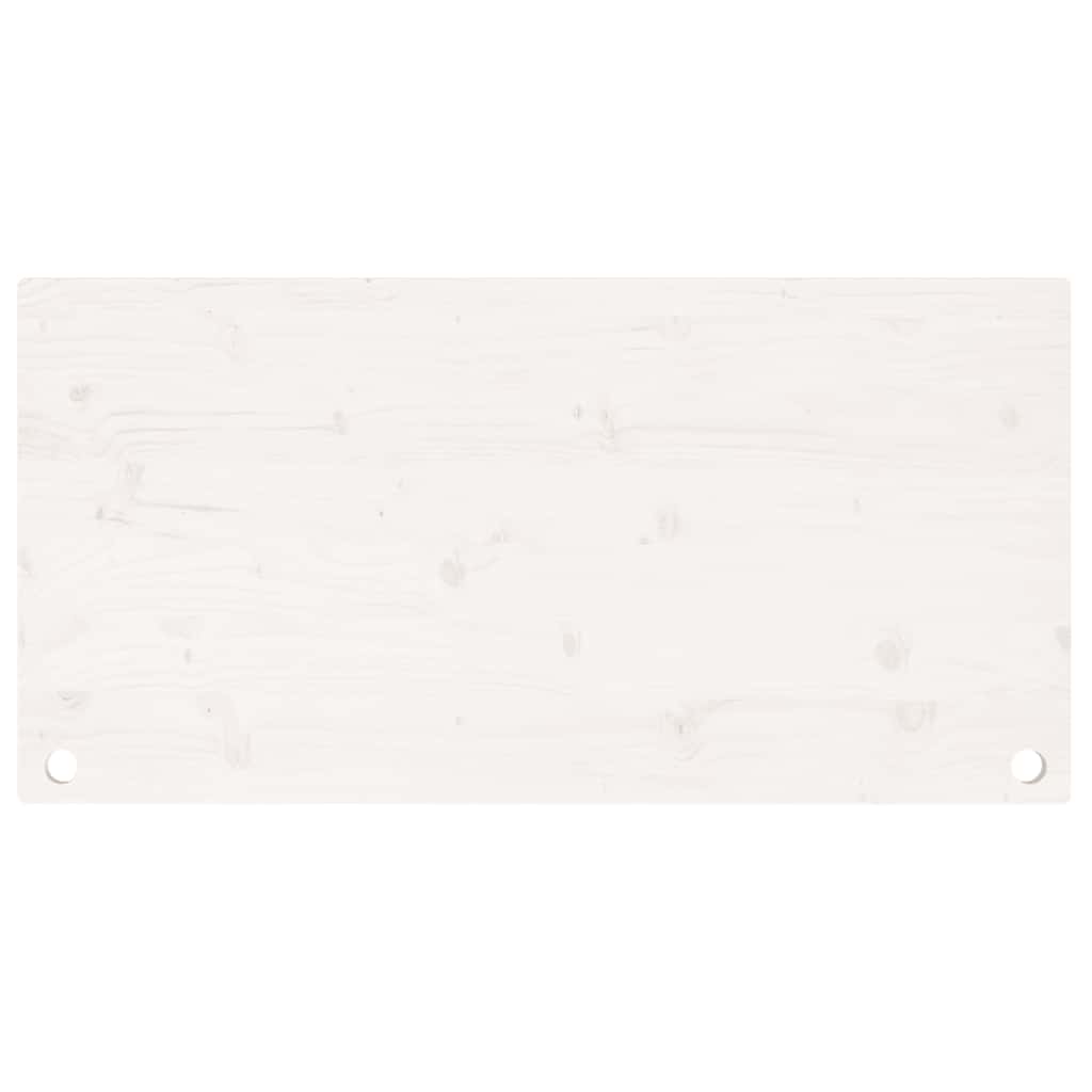 skrivebordsplade 100x60x2,5 cm massivt fyrretræ hvid