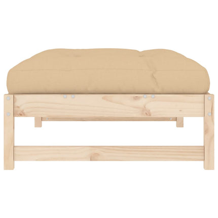 udendørs fodskammel 120x80 cm massivt fyrretræ