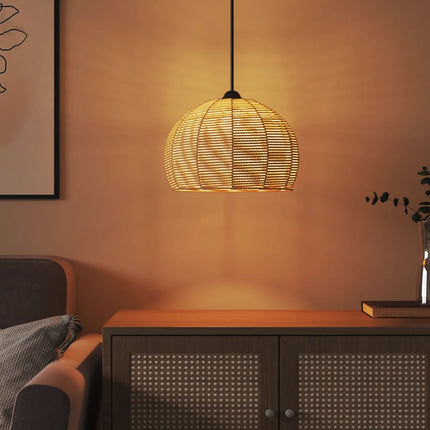 lampeskærm til loftlampe Ø36x26 cm jern og papir
