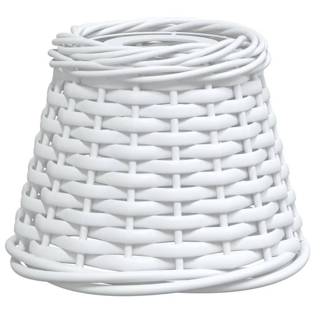 lampeskærm til loftlampe Ø15x12 cm flet hvid