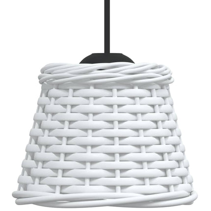 lampeskærm til loftlampe Ø15x12 cm flet hvid