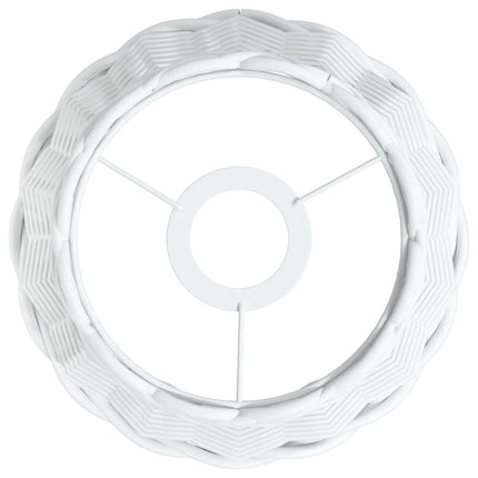 lampeskærm til loftlampe Ø20x15 cm flet hvid
