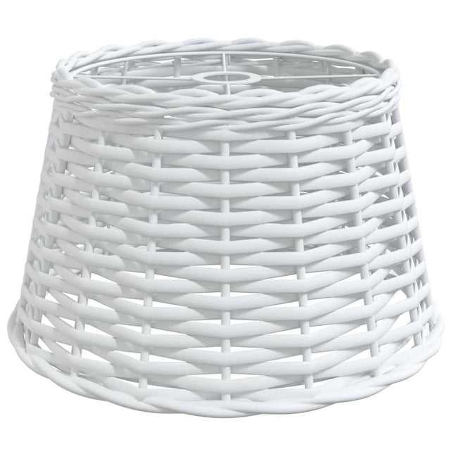lampeskærm til loftlampe Ø38x23 cm flet hvid