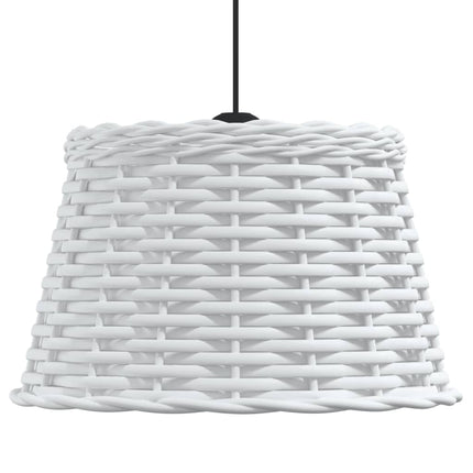 lampeskærm til loftlampe Ø38x23 cm flet hvid