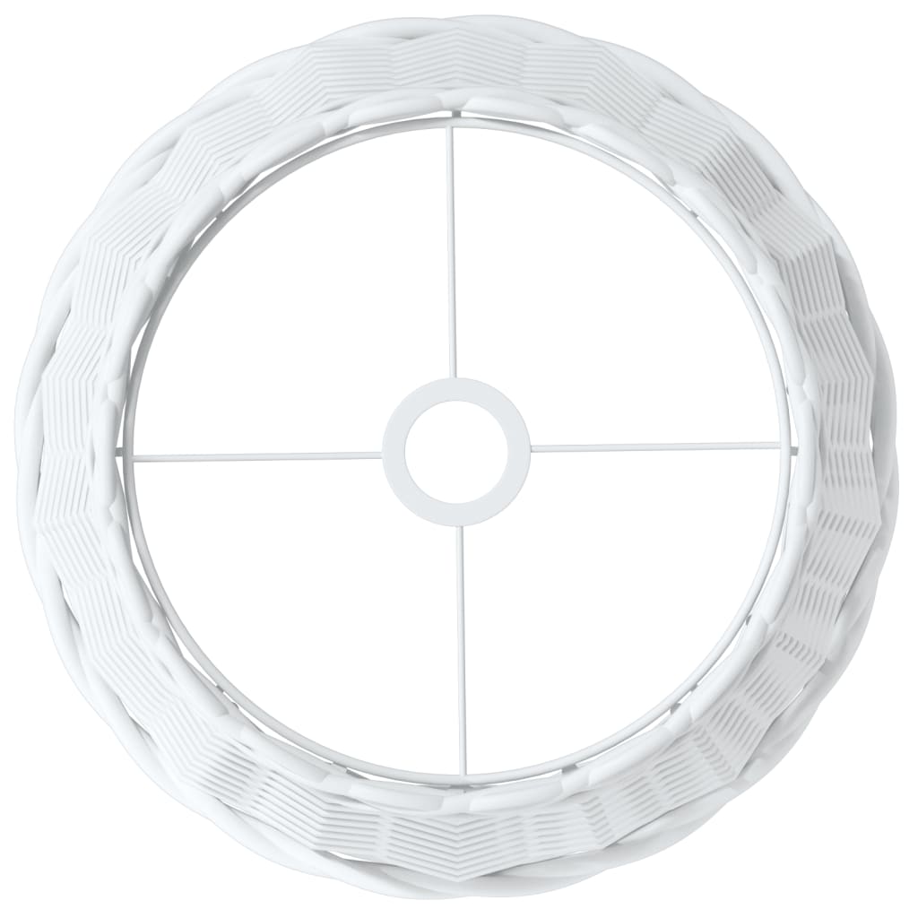 lampeskærm til loftlampe Ø38x23 cm flet hvid