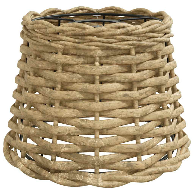 lampeskærm til loftlampe Ø20x15 cm flet brun