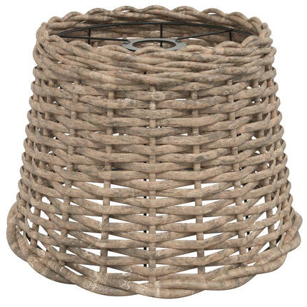 lampeskærm til loftlampe Ø30x20 cm flet brun