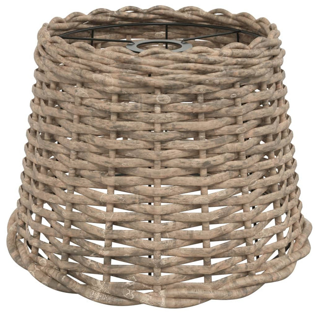 lampeskærm til loftlampe Ø30x20 cm flet brun