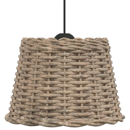 lampeskærm til loftlampe Ø30x20 cm flet brun