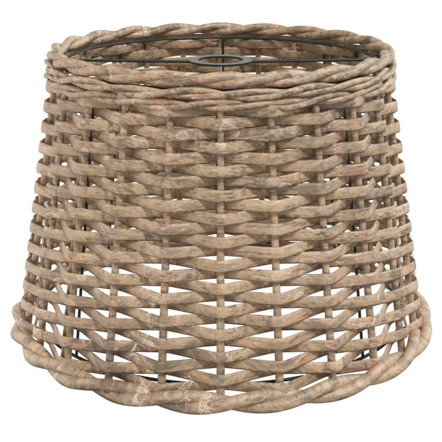 lampeskærm til loftlampe Ø40x26 cm flet brun