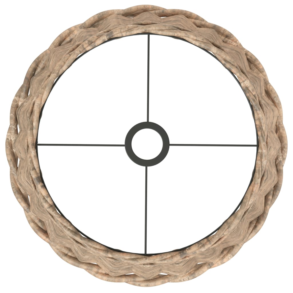 lampeskærm til loftlampe Ø40x26 cm flet brun