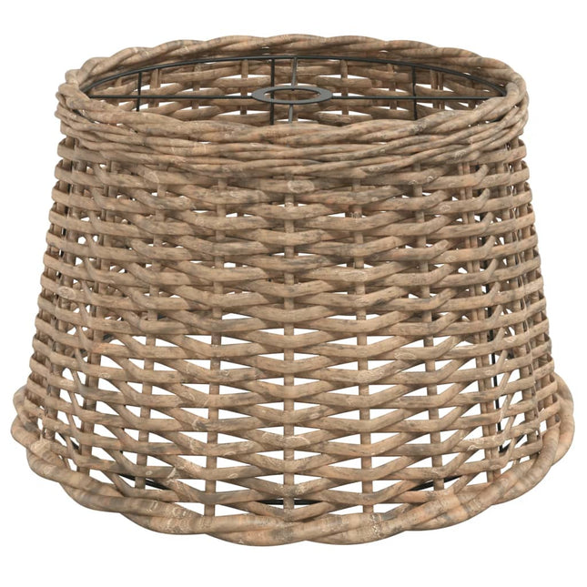 lampeskærm til loftlampe Ø45x28 cm flet brun
