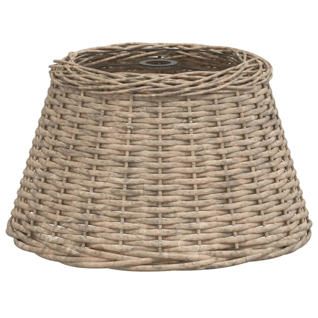 lampeskærm til loftlampe Ø50x30 cm flet brun