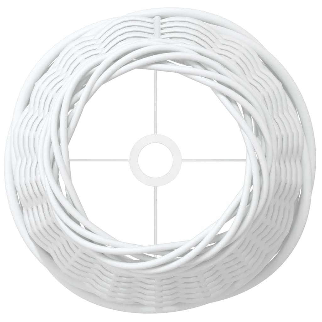 lampeskærm Ø15x12 cm flet hvid