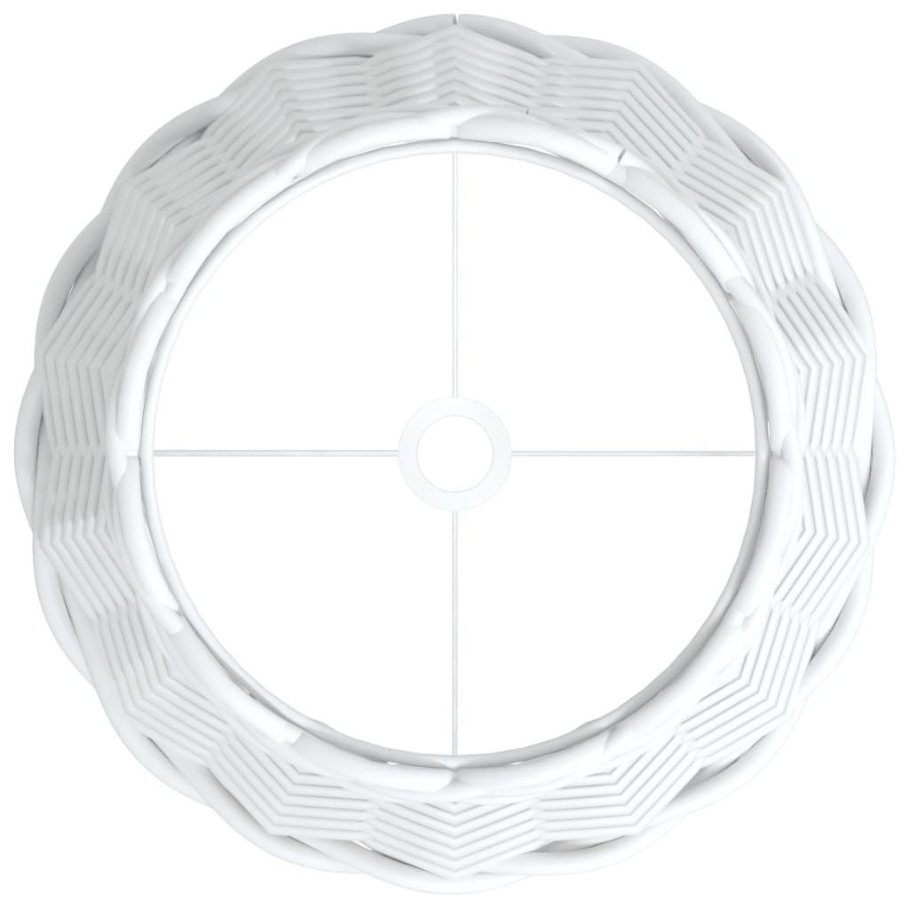 lampeskærm Ø20x15 cm flet hvid