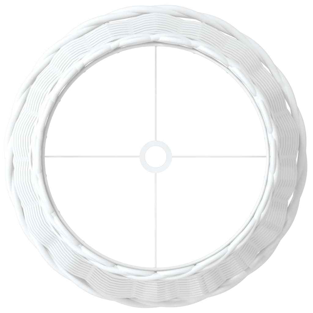 lampeskærm Ø25x17 cm flet hvid