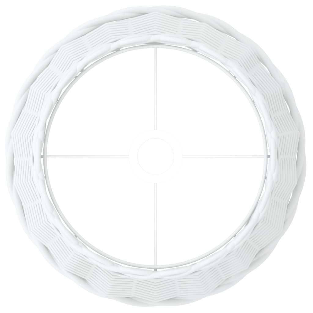 lampeskærm Ø38x23 cm flet hvid