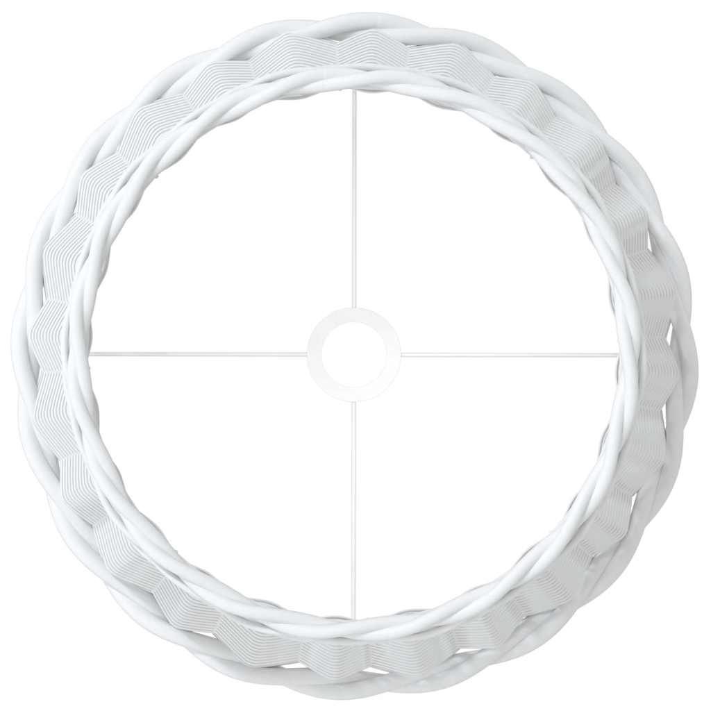 lampeskærm Ø45x28 cm flet hvid
