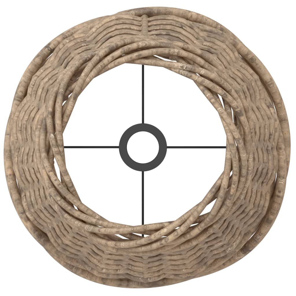 lampeskærm Ø15x12 cm flet brun