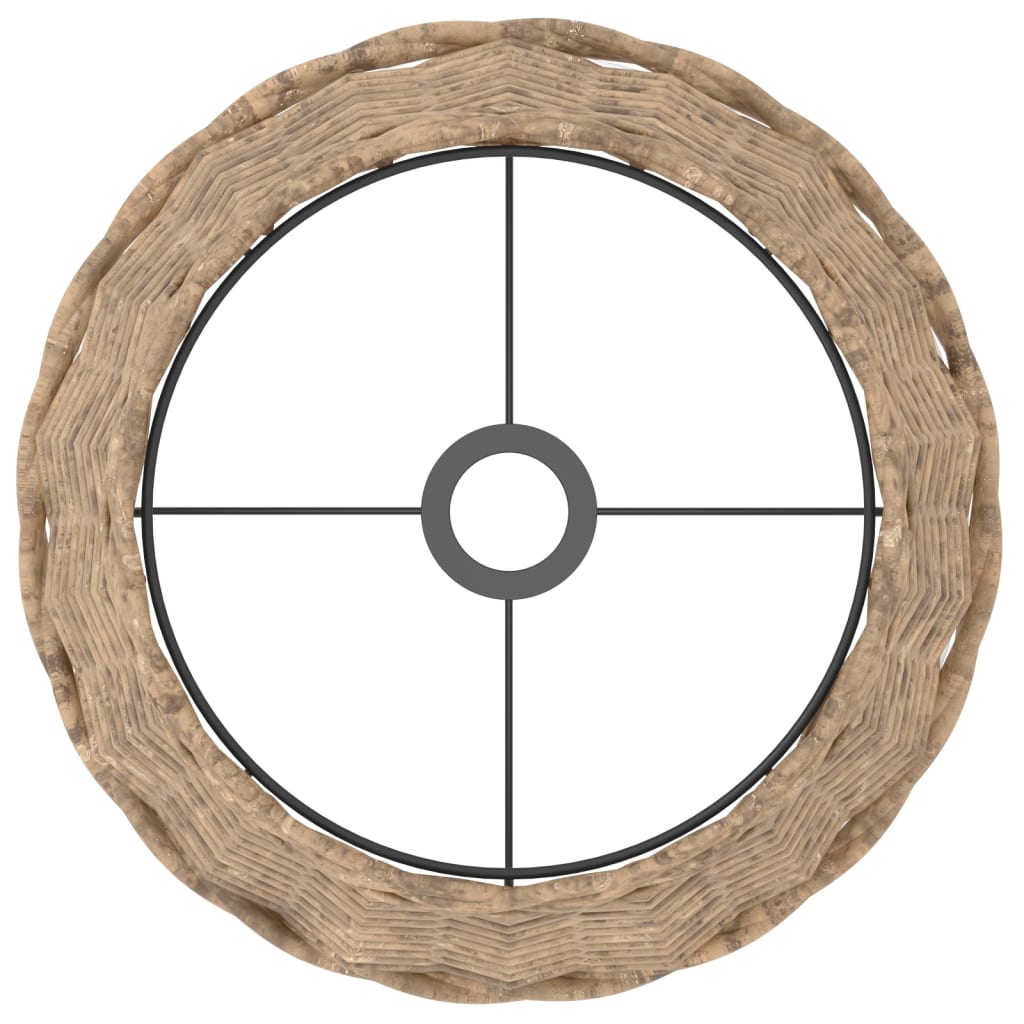 lampeskærm Ø38x23 cm flet brun