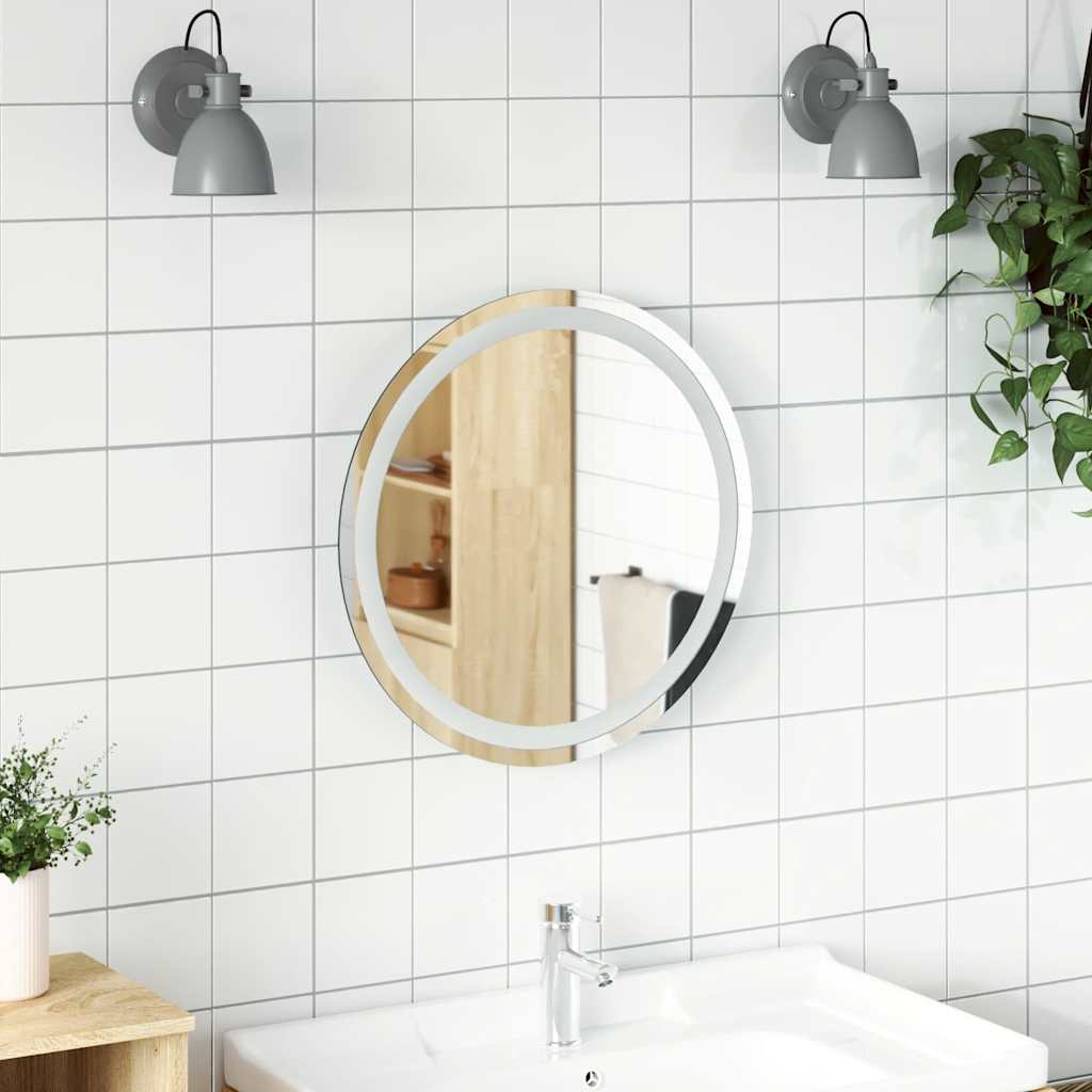 Badeværelsesspejl Med LED-Lys Rundt - 50 cm