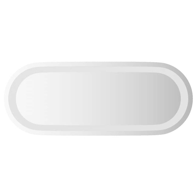 LED-badeværelsesspejl 50x20 cm oval