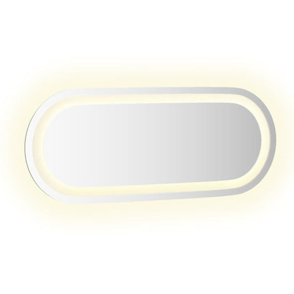 LED-badeværelsesspejl 50x20 cm oval