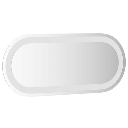 LED-badeværelsesspejl 60x25 cm oval