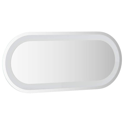 LED-badeværelsesspejl 70x30 cm oval