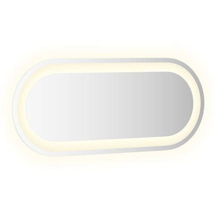 LED-badeværelsesspejl 70x30 cm oval