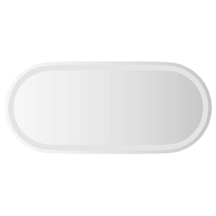 LED-badeværelsesspejl 80x35 cm oval