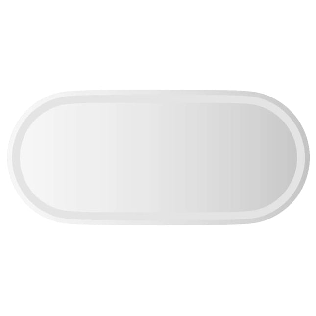 LED-badeværelsesspejl 80x35 cm oval