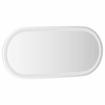LED-badeværelsesspejl 80x35 cm oval