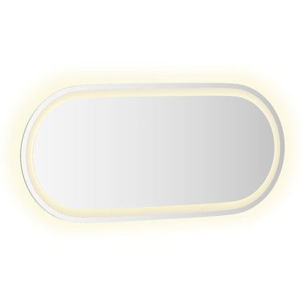 LED-badeværelsesspejl 80x35 cm oval