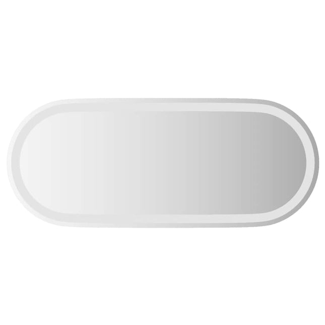 LED-badeværelsesspejl 90x40 cm oval